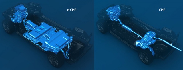 Версия CMP: электрическая слева, с внутренним сгоранием справа