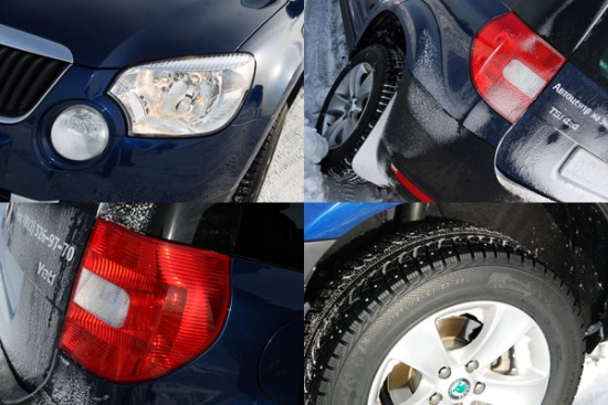 Кроссовер Skoda Yeti напоминает младшую модель Skoda Roomster. По фотографиям очень трудно понять, какие у него пропорции, однако на самом деле он на 22 см меньше родственного VW Tiguan.