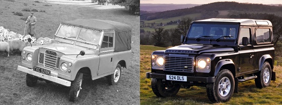 Эволюция не слишком изменила облик Land Rover Defeder: за 60 лет он только похорошел.